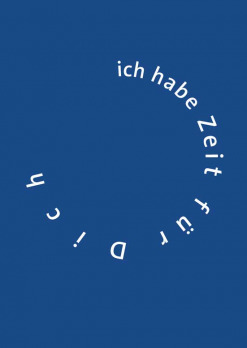 Postkarte Ich habe Zeit